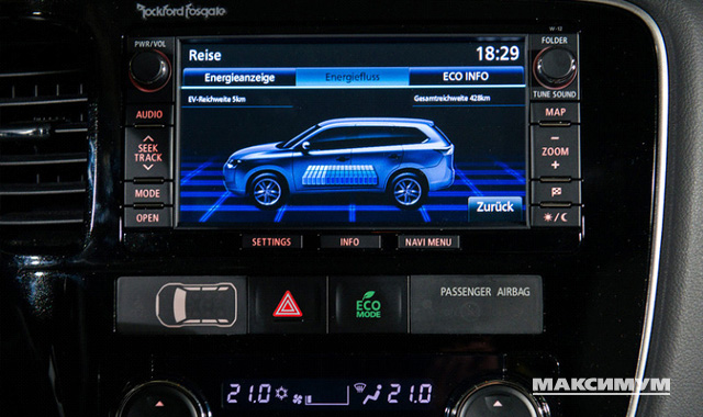 Приборная панель Mitsubishi Outlander PHEV